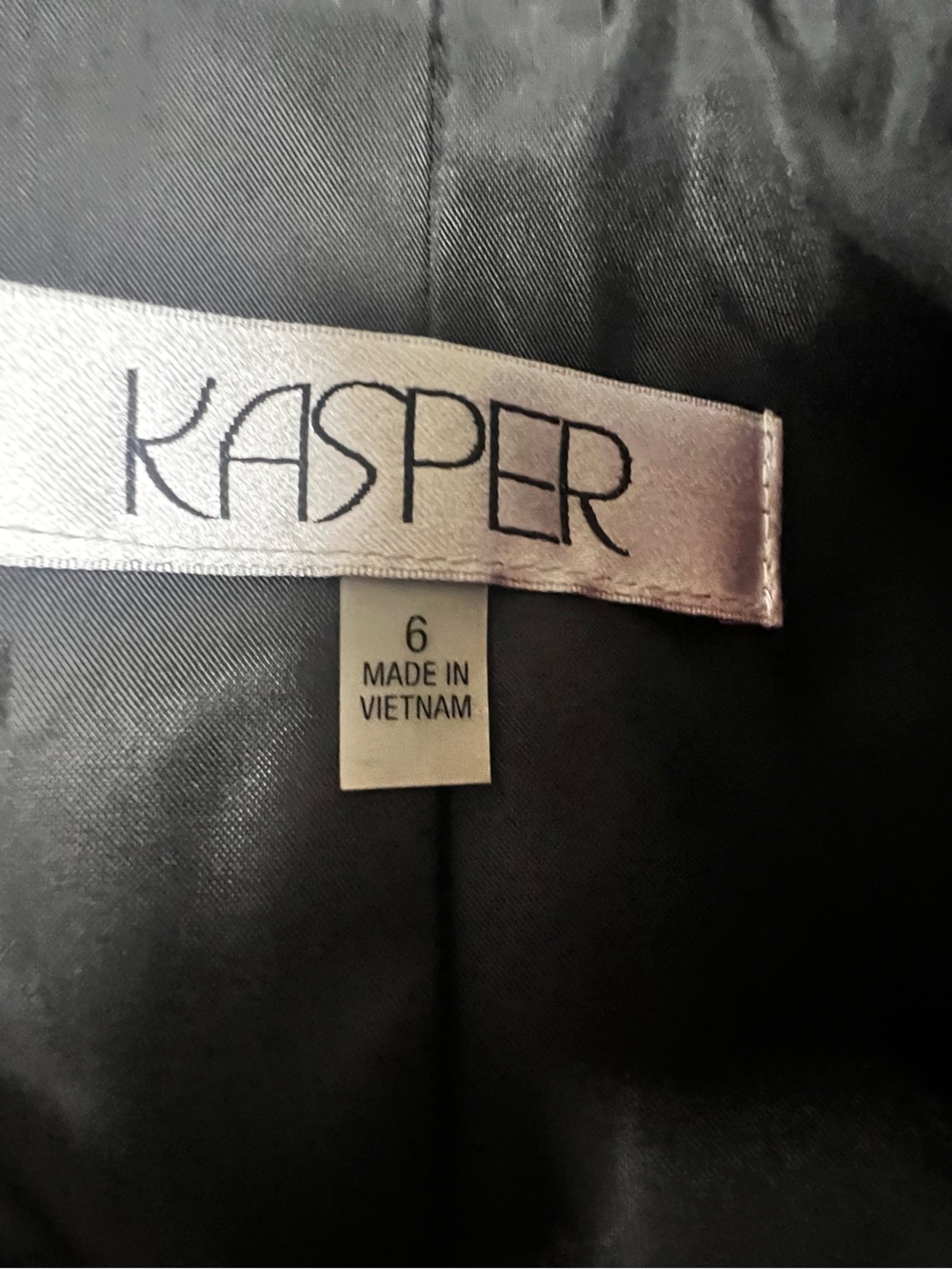 KASPER MULTICOLOR OPEN FRONT PRINTED BLAZER PINK/WHITE/BLACK/BLUE BLACK LINING - Picture 10 of 12